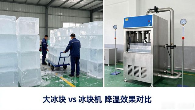 大冰块和冰块机哪个更划算_鞍山车间防暑降温大冰块_车间大冰块降温效果怎么样